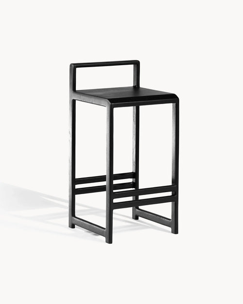 Tabouret de bar Ebba - Chêne noir