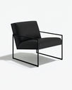 Fauteuil Kent - Noir - Cuir Jade black