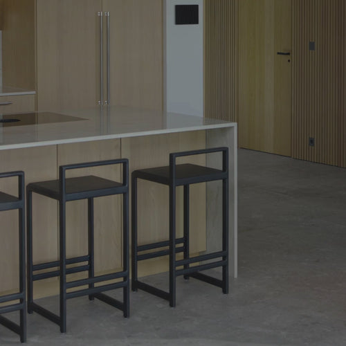 Tabouret de bar Ebba - Chêne noir
