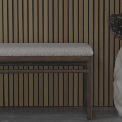 Banc Wilma - Chêne foncé