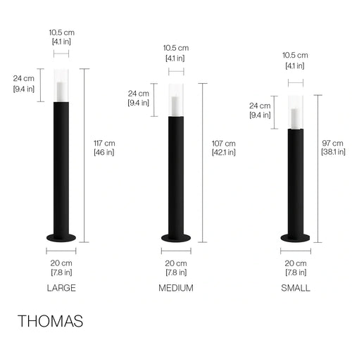 Bougeoir Thomas Floor - Lot de 2 - Blanc