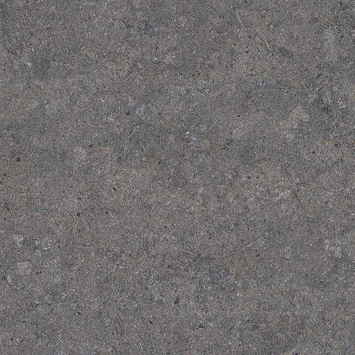 Close-up of Grafite Dekton stone with a dark grey, textured surface, featuring fine mineral patterns and a matte finish, ideal for modern tabletops and minimalist interiors.