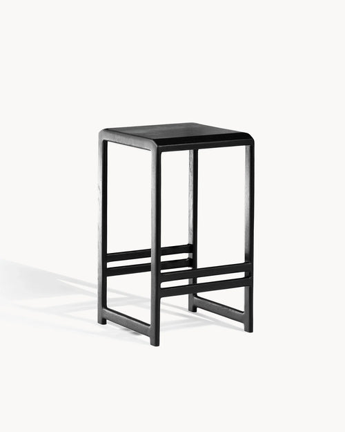 Tabouret de bar Eva - Chêne noir