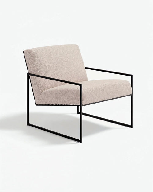 Kent Sessel – Schwarz – Greige bouclé