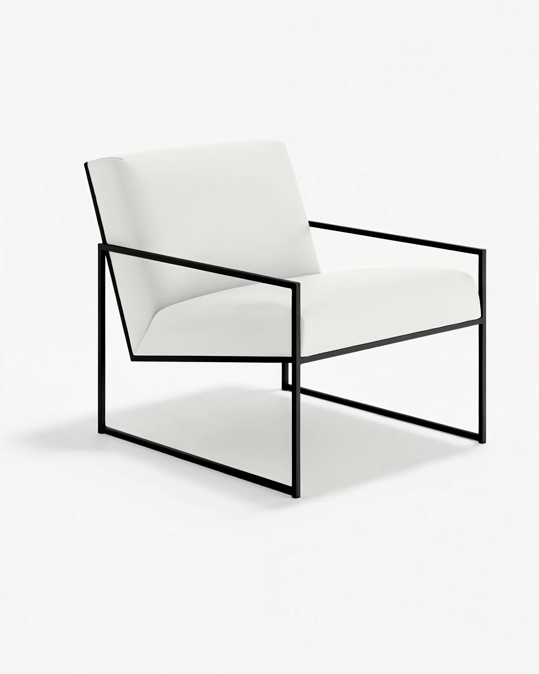 Kent Fåtölj - Svart - Ivory läder