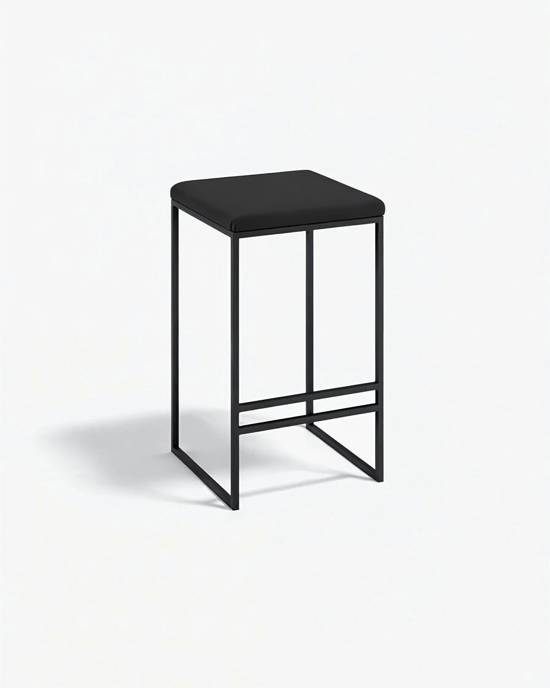 Tabouret de bar Svea - Noir - Cuir Jade black